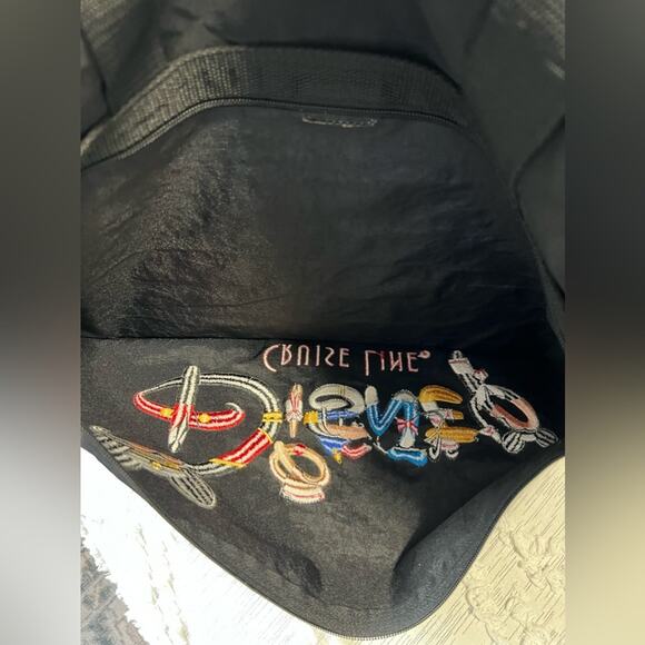 Authentic Walt Disney World Character Embroidered zipper Tote Bag Mickey Mouse - Picture 3 of 6